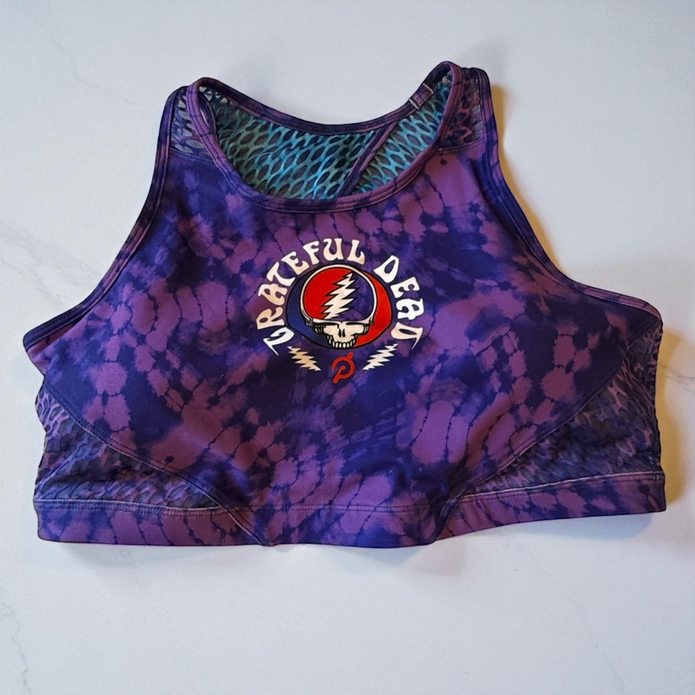 Peloton X Grateful Dead Sports Bra by WITH Wear It To Heart, Size XL